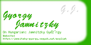 gyorgy jamnitzky business card